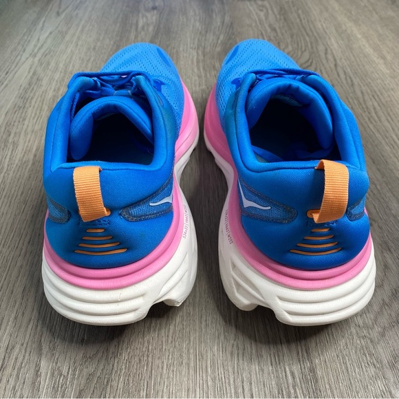 Hoka One One Bondi 8 Womens Size 11 B Blue Running Shoes Sneakers Cushion Walk - Picture 7 of 11
